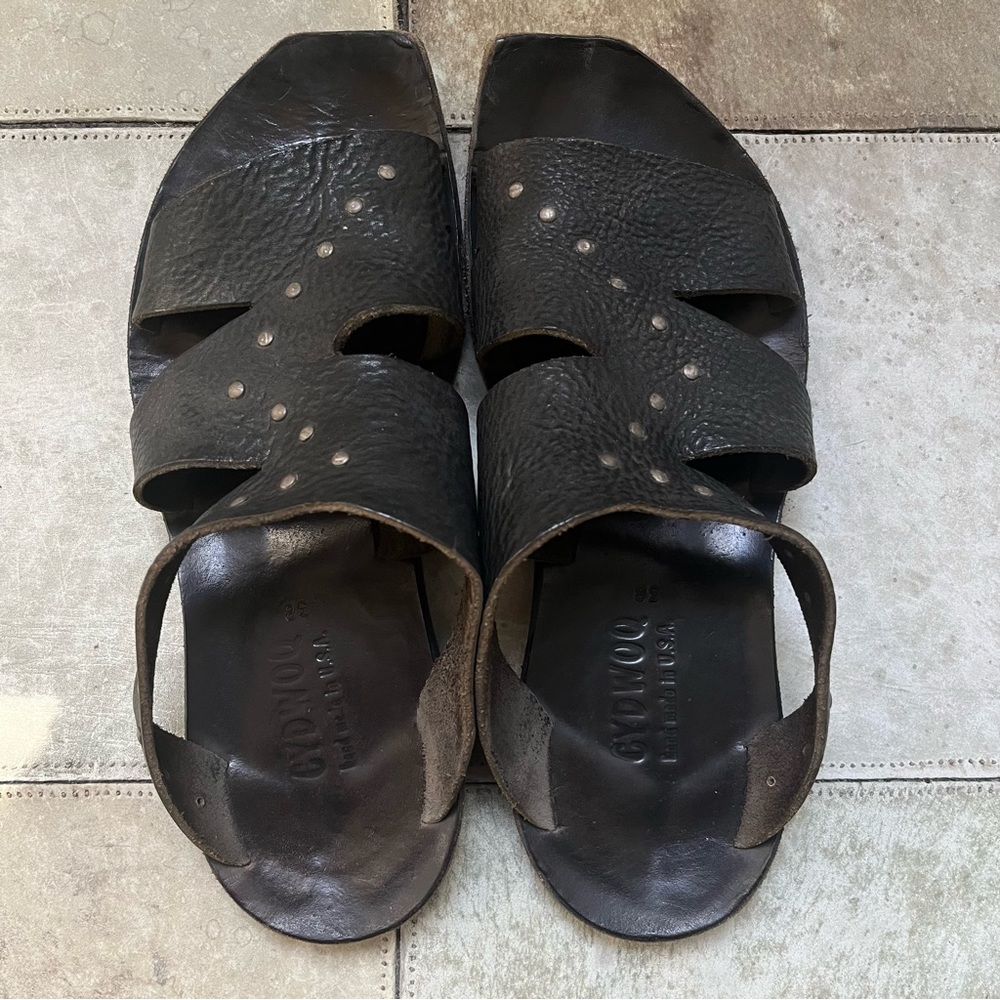 CYDWOQ handmade leather sandals, 38